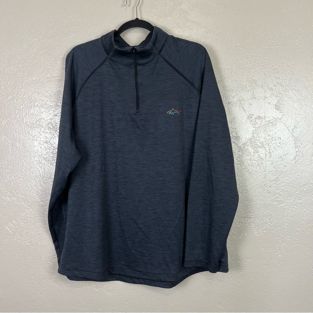 5 for $30 Green Norman men‎ long sleeve 3/4 zip athletic gray shirt size XXL